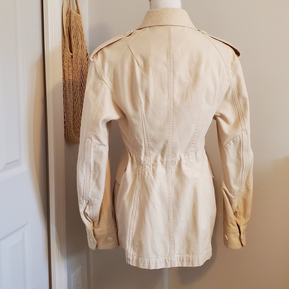 NWT rag & bone Lorenz Cotton Military Utility Jacket ICONs - Ecru Large - Picture 5 of 16